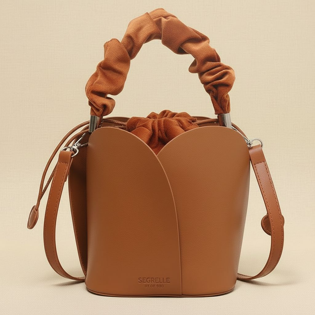 Naissance Tulip bucket Leather Bag
